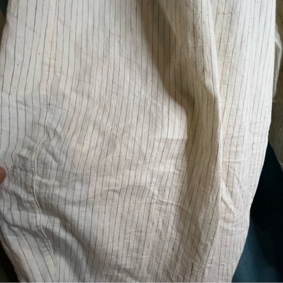 Cordera maxi pinstripe linen blend pants OS - Picture 2 of 7